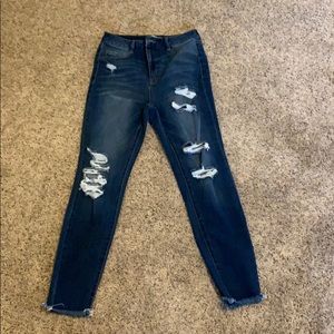 Refuge High-waisted Distressed Skinny Jeans size 6